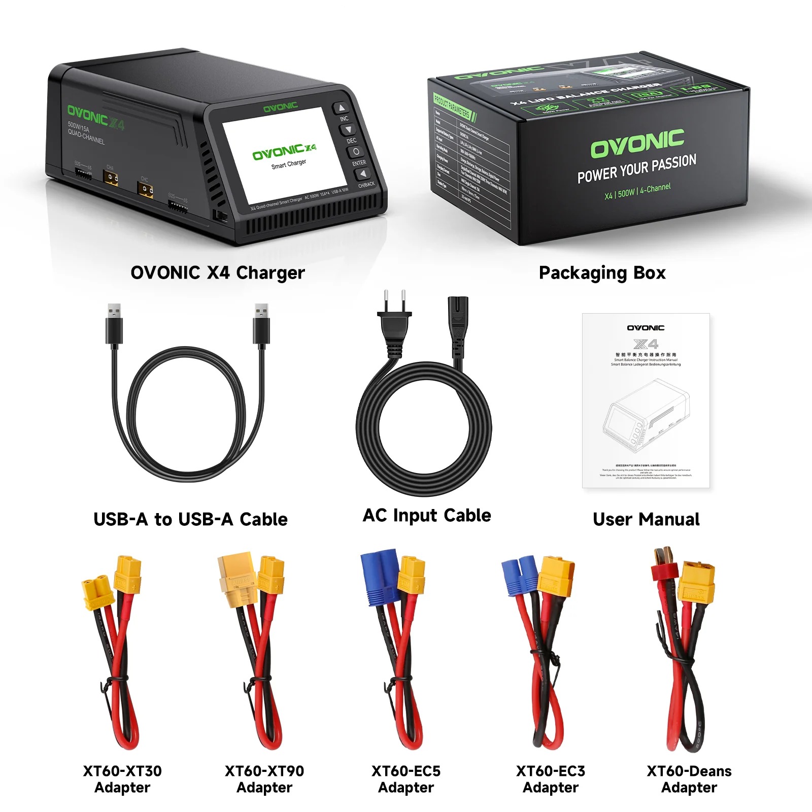 Drone Battery Strap - Ovonic X4 AC500W 4 Channel Smart